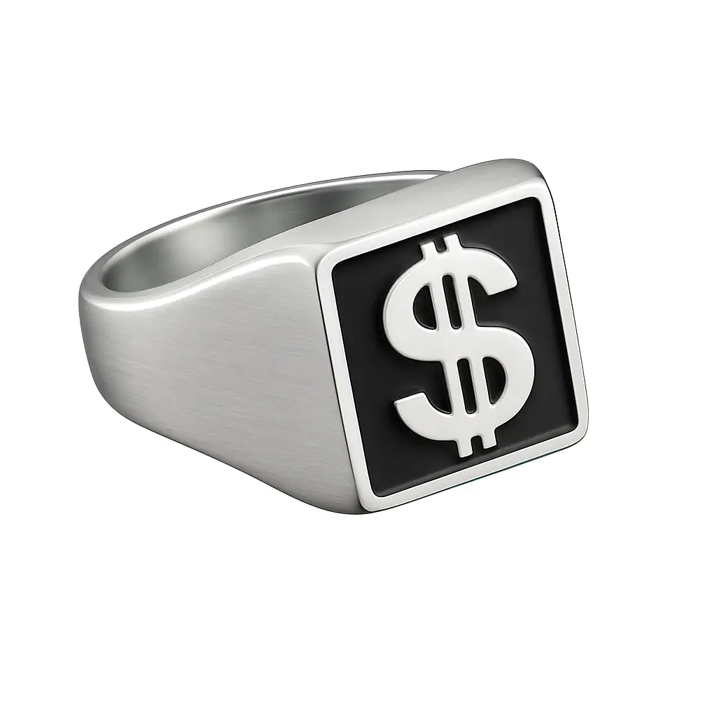 anel cifrão anel cifrão