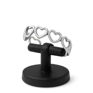 anel elo português coração