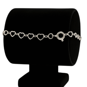 pulseira elo português coração