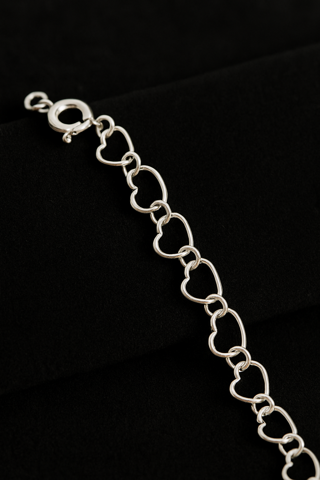 pulseira elo português coração pulseira elo português coração