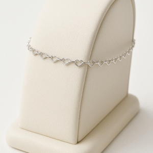 💖 tornozeleira elo português com coração