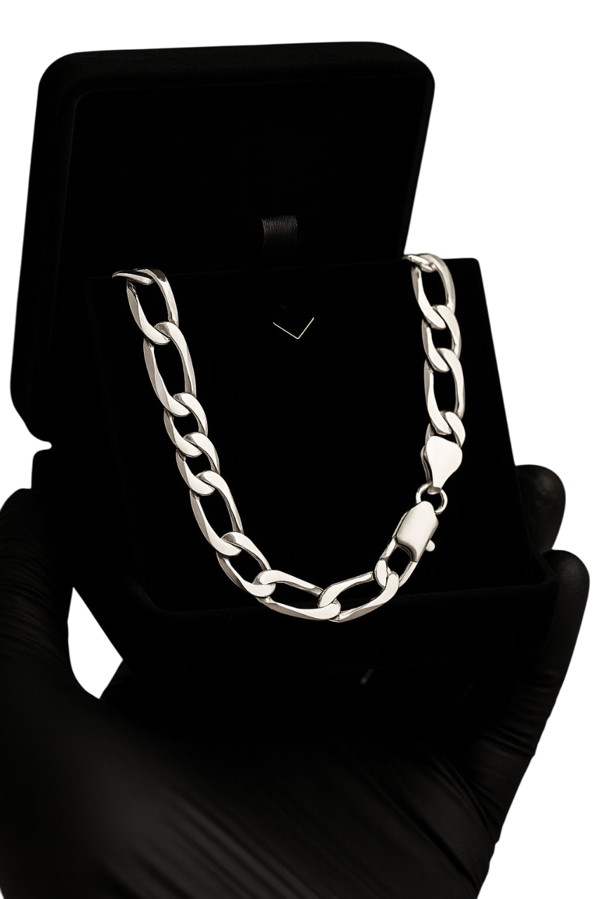 pulseira fígaro – 21 cm x 6 mm pulseira fígaro – 21 cm x 6 mm